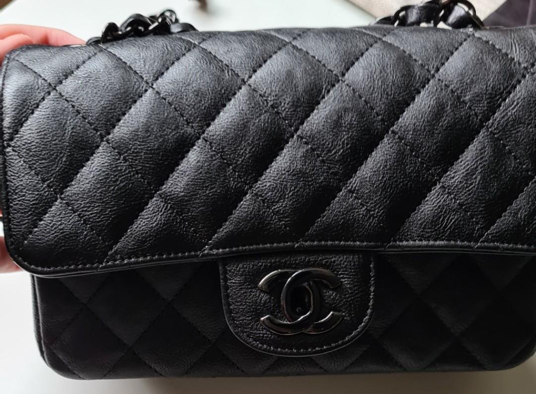 Chanel mini rectangular so black outlet