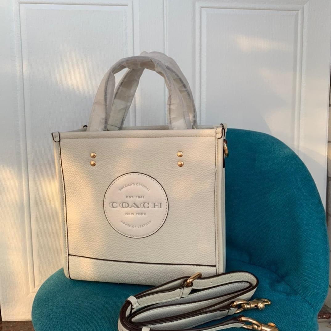 Coach tote white cheap