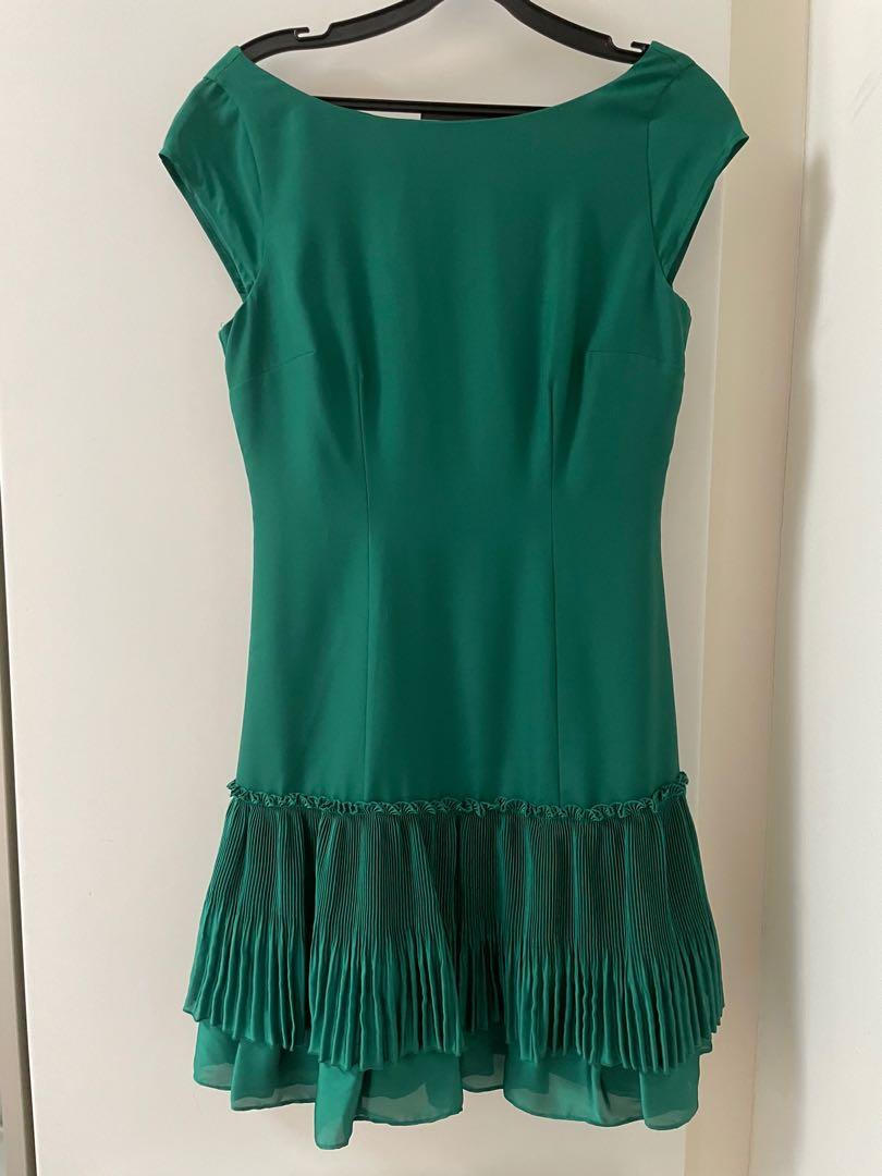 green emerald dress cocktail party