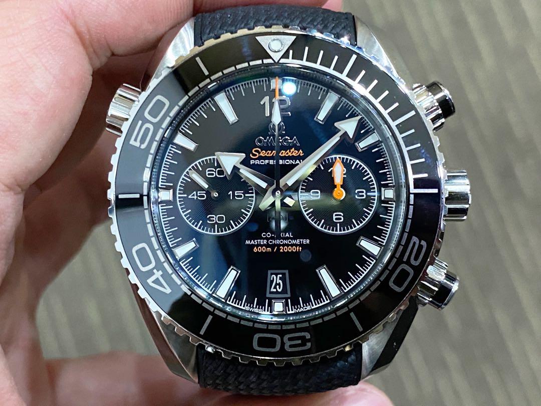 Complete Local Nov 19 Omega Seamaster Planet Ocean 600 PO600 Black 45.5  Master Chronometer Additional Omega Rubber Strap, Luxury, Watches on  Carousell