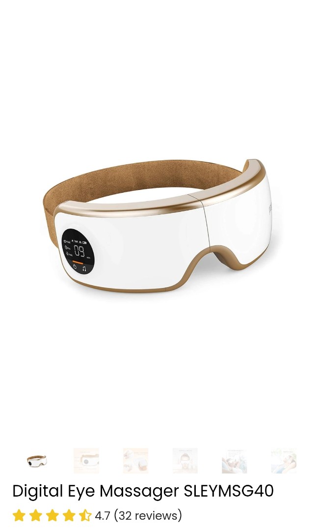 SereneLife Smart Eye Massager, Health & Nutrition, Massage Devices on