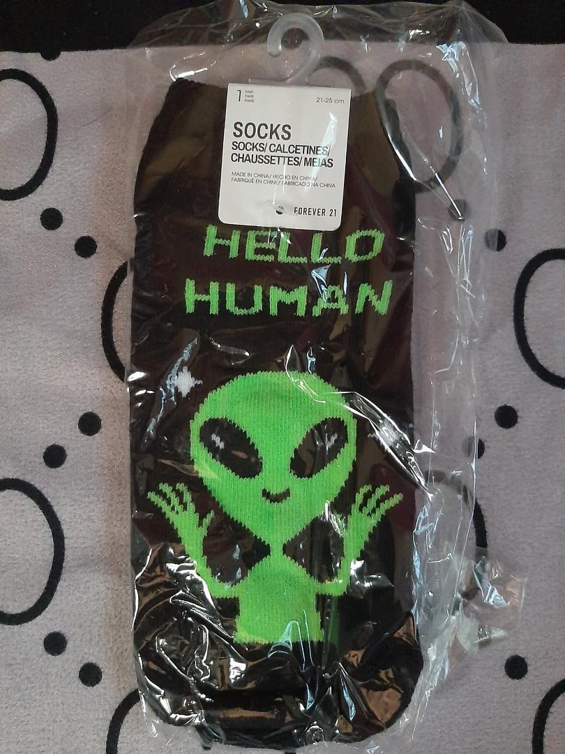 F21 Black Hello Human Socks (Category: Socks & Tights) located in Antipolo. Submitted by harlowwillow (Listing ID 1113724781, Image 1). Description: New with tag intact This is part of my preselected socks. 🤩 One Size 21-25cm Stretchable Nice quality 👌 Buy 1 Take 1 for P160 😘 Seller's Rating: 🌼🌼🌼🌼🌼/5 ❕ No measurement please. ❕No to low ballers. ❗LAST PRICE POSTED - discount only for worth 2k ❕ Please know your size. No measurements for th