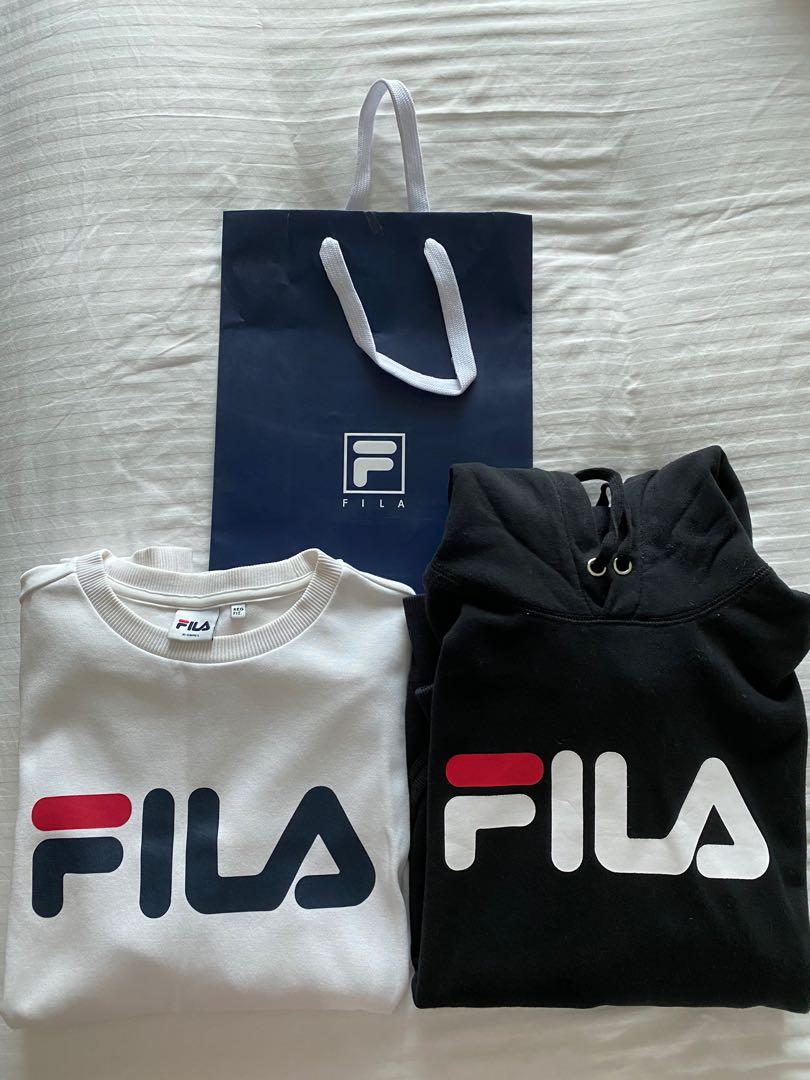 Fake fila hoodie top