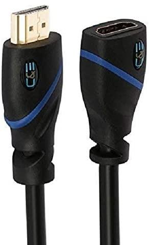 Foc Delivery Deals Here 20ft 6m High Speed Hdmi Cable Male To Female With Ethernet Black 20 Feet 6 Meters Supports 4k 30hz 3d 1080p And Audio Return Cne571102 Mobile Phones