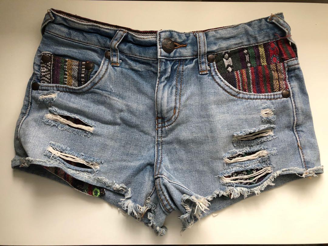 Free people clearance cutoff shorts