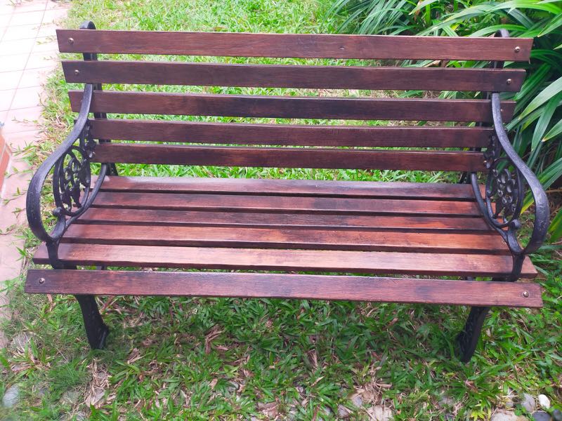 wooden garden bench cover