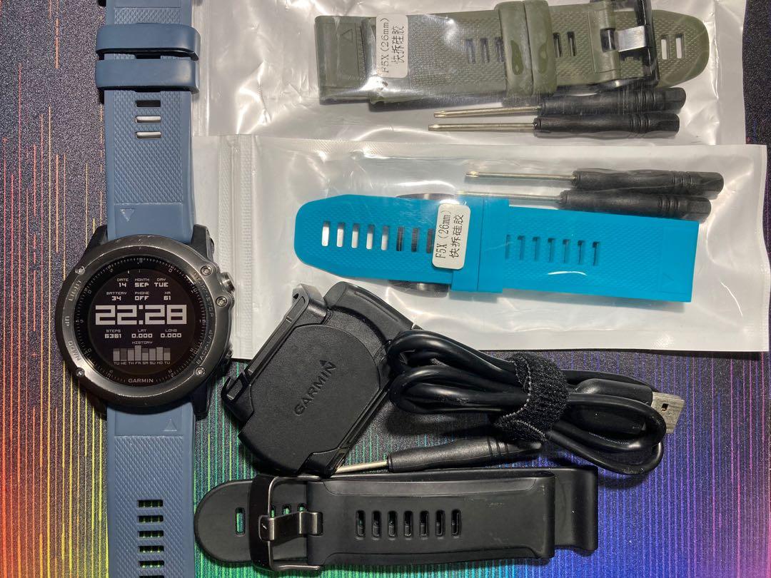Garmin Fenix 3 HR Sapphire with accessories Mobile Phones Gadgets Wearables Smart Watches on Carousell
