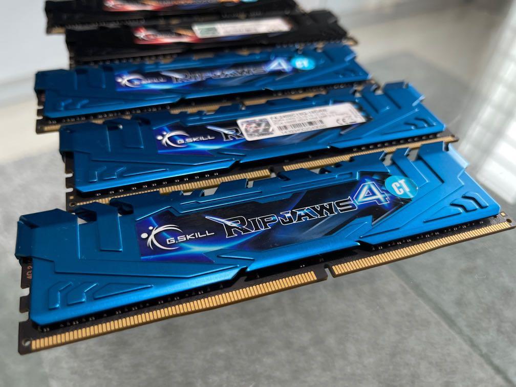 ripjaws ddr4 2400mhz 4GB sticks (5 pieces), Computers