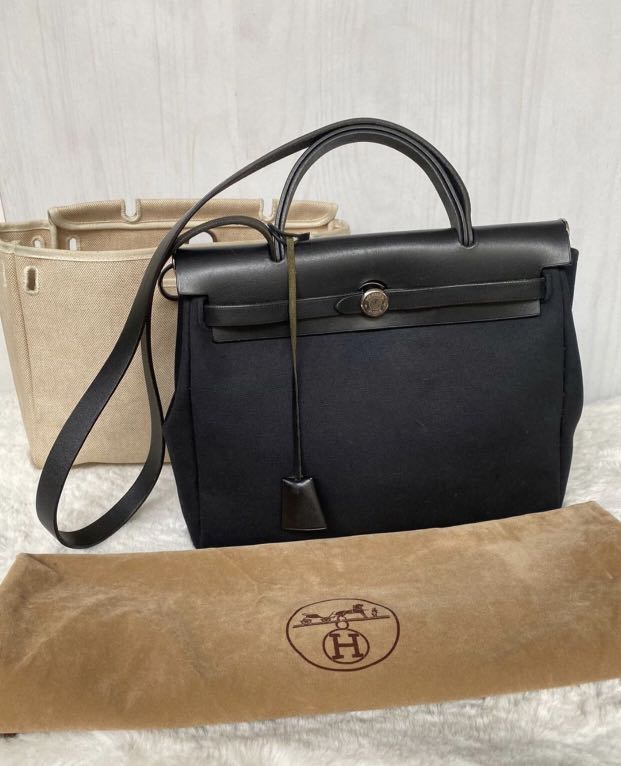 hermes herbag black