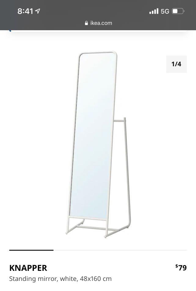 IKEA Standing Mirror, Furniture & Home Living, Home Decor, Mirrors on