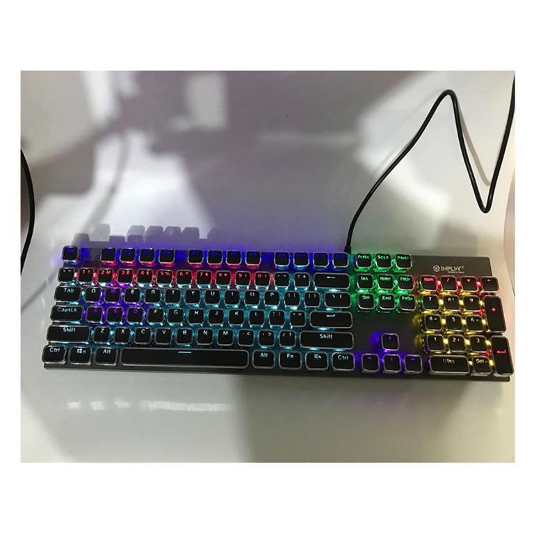 INPLAY KS188 MECHANICAL KEYBOARD, COLORFUL RUNNING LIGHT GAMING ...