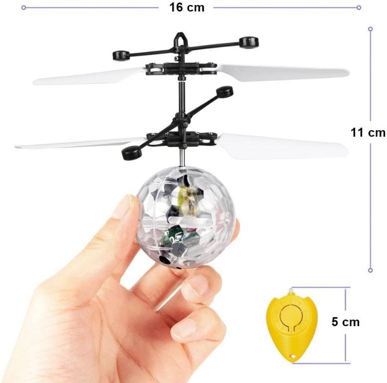 BRAND SET Mini Drone for Kids Flying Toys Hand Controlled Infrared Induction for Boys Girls Adults Indoor Outdoor Garden Ball Toys-Red