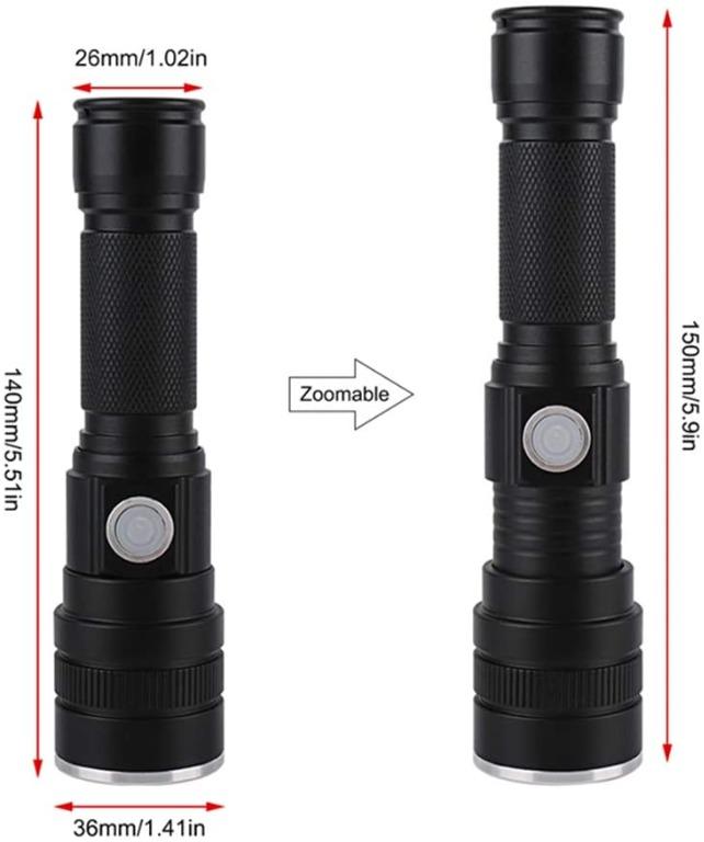 K3179] LED XHP50 Torch, 6000 Lumens Rechargeable Tactical Flashlight Super  Bright Handheld Flashlights with Modes Waterproof Zoomable Lamp for  Hiking Camping Emergency, Sports Equipment, Hiking  Camping on Carousell