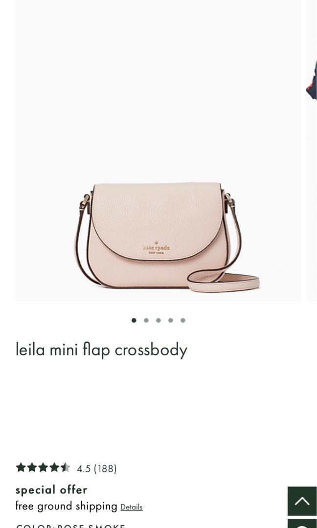 Kate spade leila mini flap smoke rose crossbody bag brand new, Women's  Fashion, Bags & Wallets, Cross-body Bags on Carousell