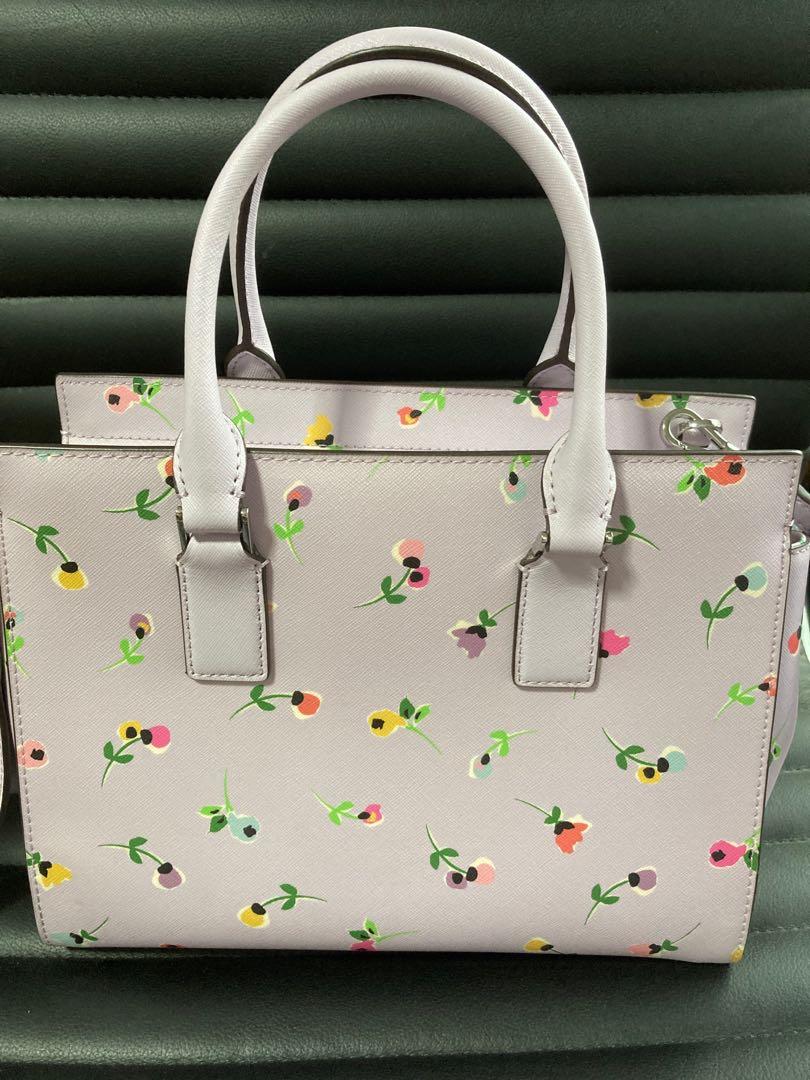 Kate Spade New York Cameron Wildflower Ditsy Medium Satchel Lilac Bag