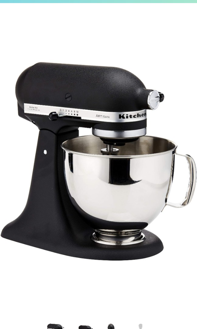 KitchenAid Artisan Stand Mixer, Cast Iron Black 5Q, TV & Home ...