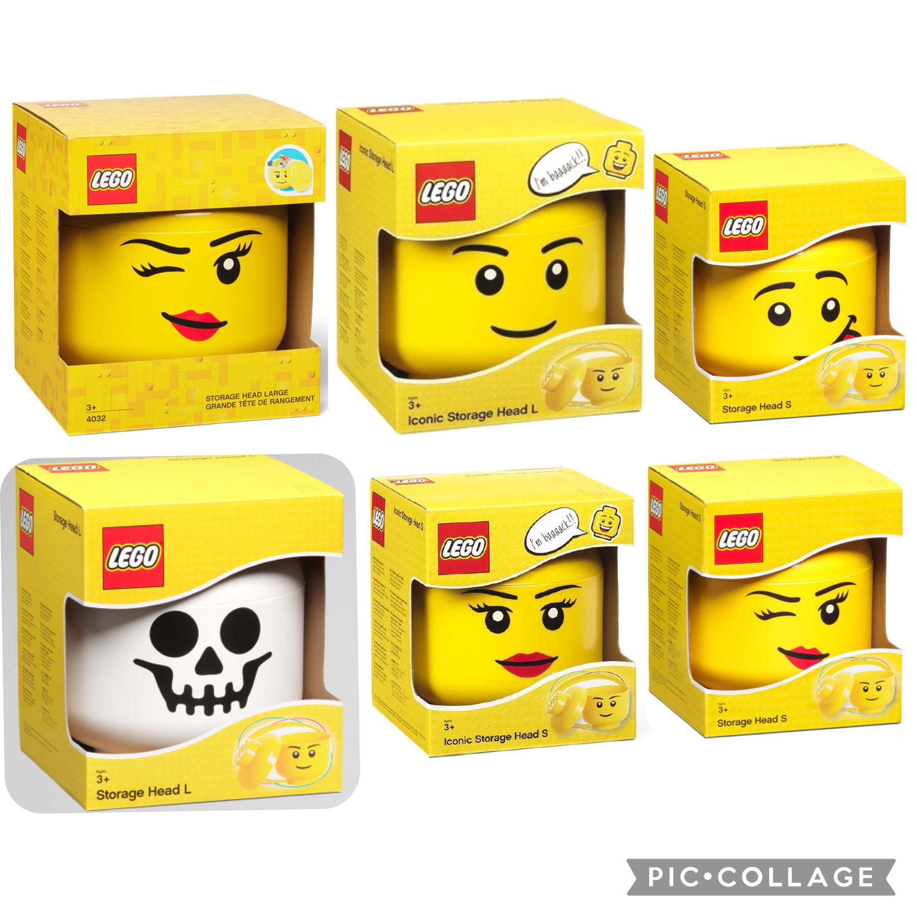 Lego storage head 2025 l