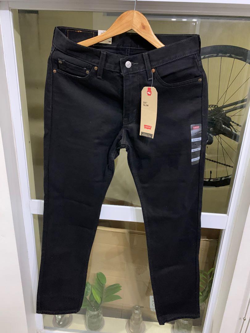 Levi's 511 Slim Fit Jeans Black, Men's Fashion, Bottoms, Jeans on Carousell
