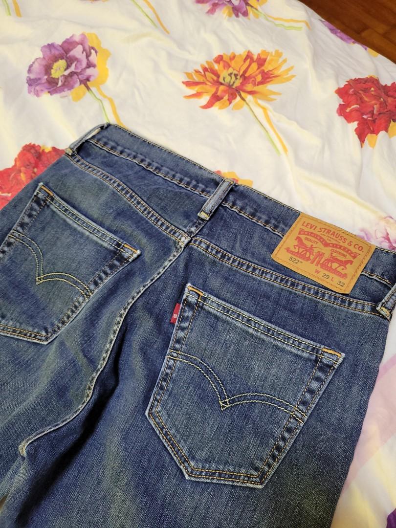 Levi's 522 Mens' Jeans W29 L32, Men's Fashion, Bottoms, Jeans on Carousell
