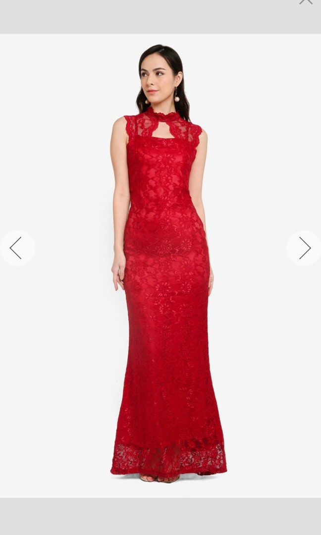 Little mistress red lace dress hot sale