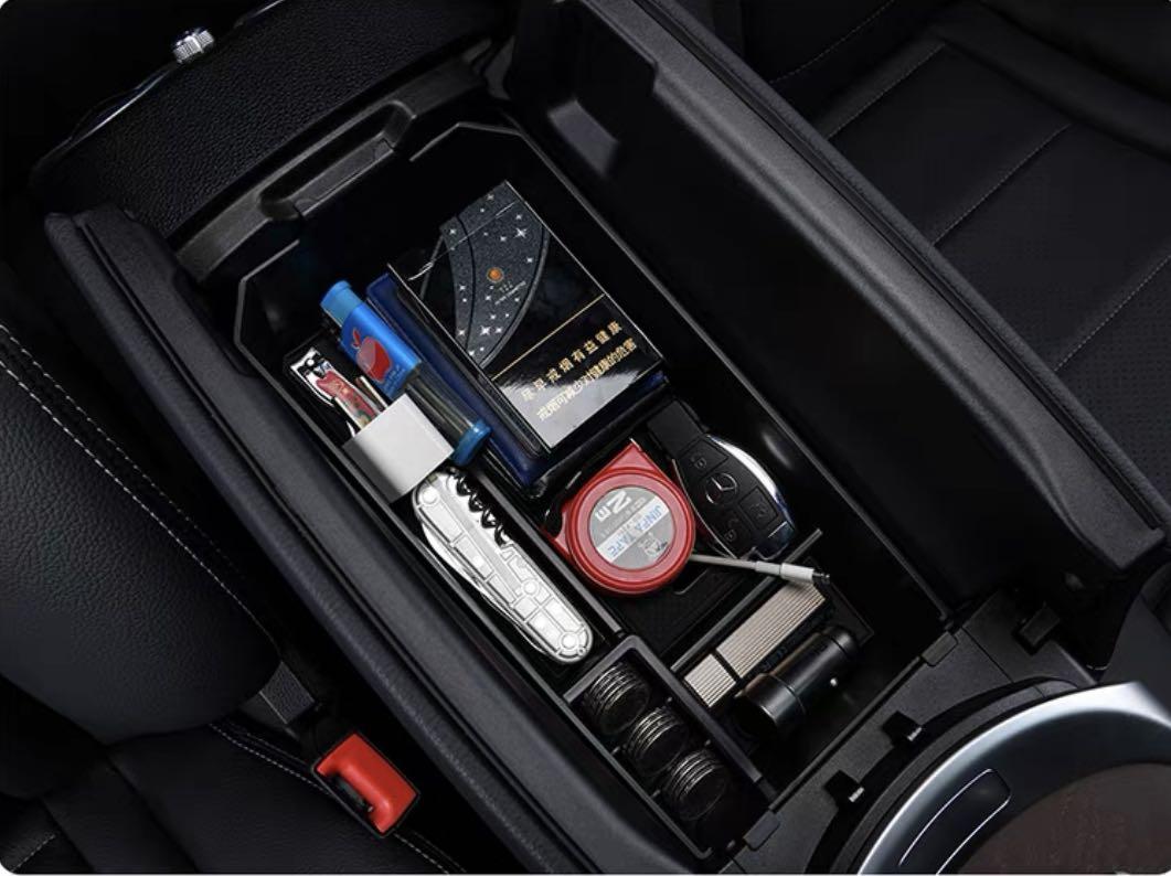 Mercedes Benz C180 Arm Rest Compartment Tray Organizer, Car Accessories