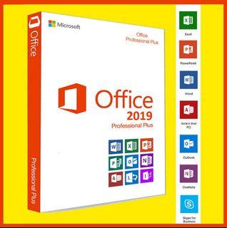 Microsoft Office 2019 Pro Plus AUTHENTIC Lifetime License Key for Windows PC