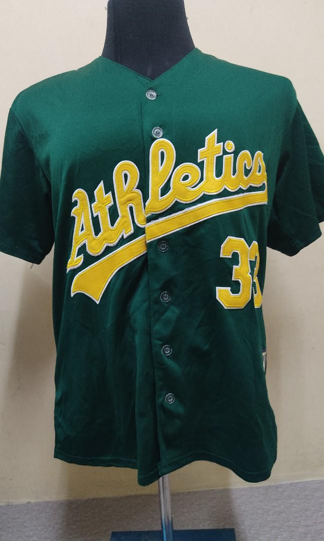 Jose Canseco Signed Oakland A's Green Throwback Majestic