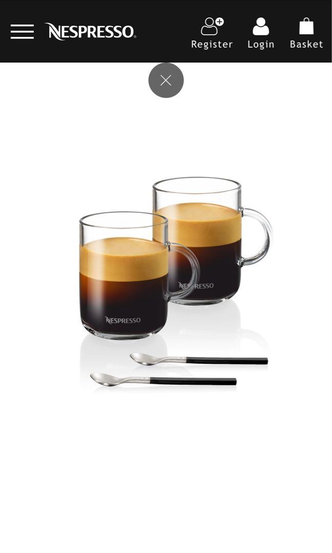 Nespresso coffee mug set, Furniture & Home Living, Kitchenware