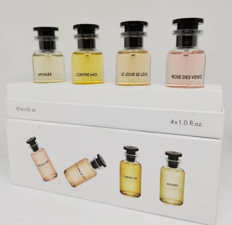 Limited Edition Louis Vuitton Mini Perfume Collection Gift Set 4 in 1 (  30ml x 4 ) Spray bottle Type Suitable For Gift