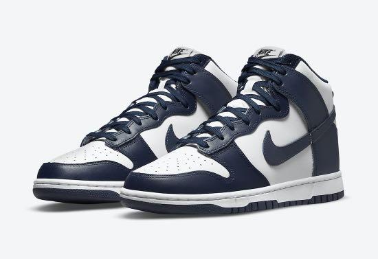 nike dunk high midnight navy, Men's Fashion, Footwear, Sneakers on Carousell