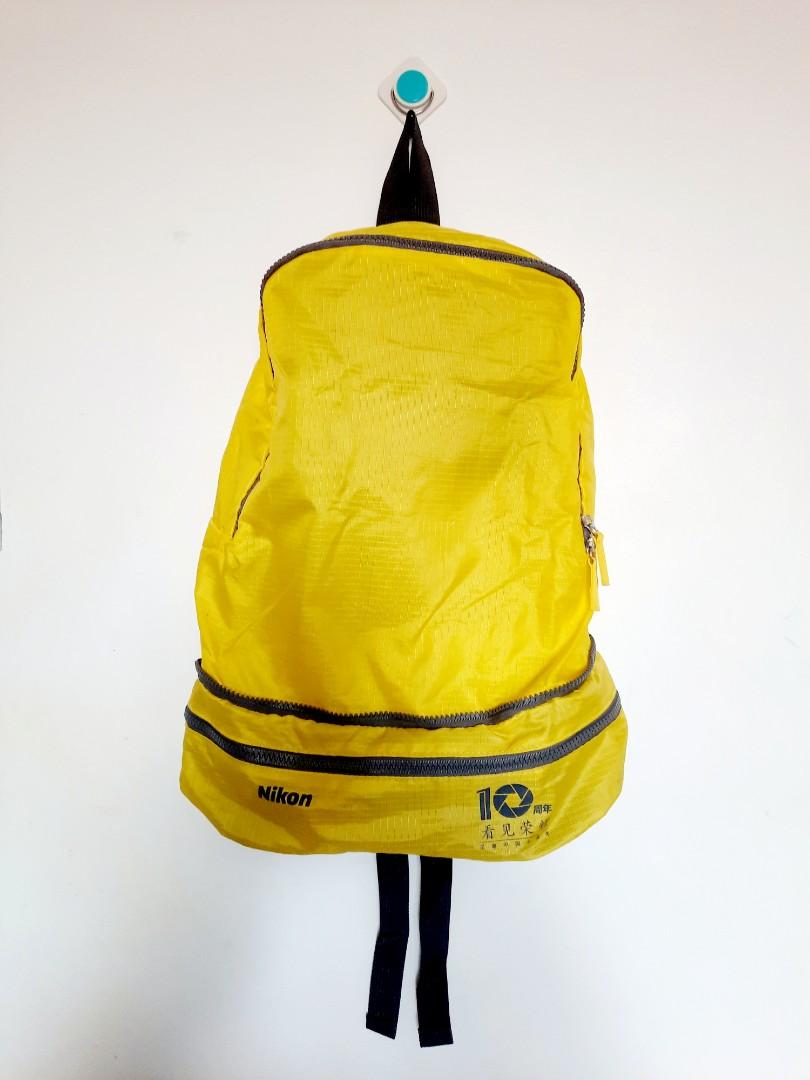 ⚜️Nikon Convertible Yellow Backpack (brand new) (Category: Backpacks) located in Paranaque City. Submitted by adoptastuff (Listing ID 1113566921, Image 1). Description: 💎PLS READ BELOW💎 - brand new, never used - can be transformed to a smaller bag from a backpack & vice-versa - convenient storage - Actual photos listed - Pro tip: combine this with other items from my shop para sulit sf 😉👇🏻https://www.carousell.ph/u/adoptastuff 🗨Message me t