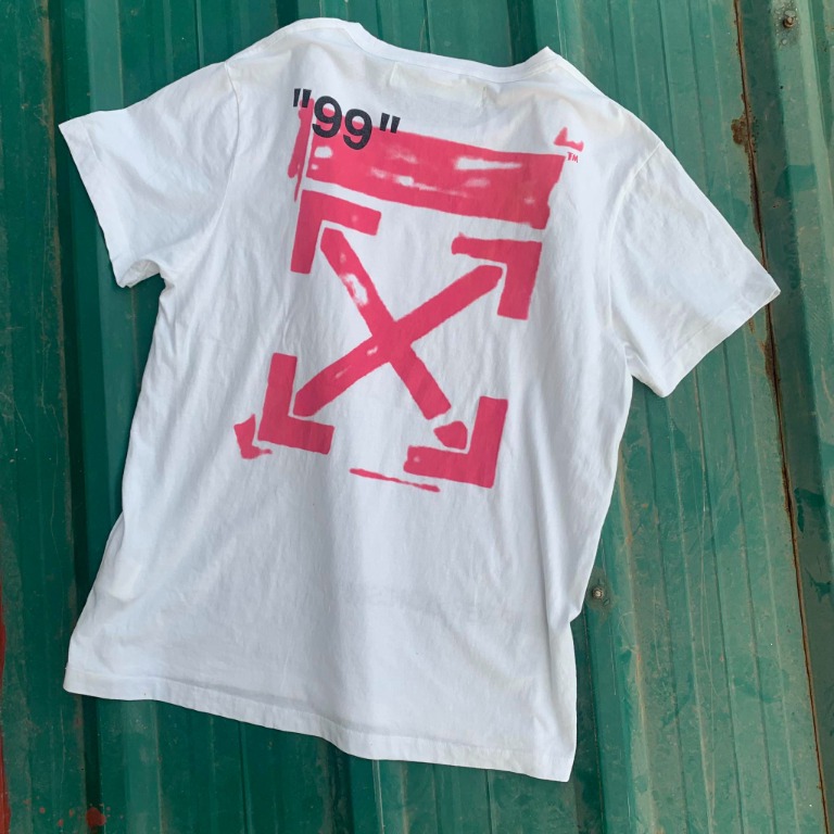 off white pink arrow