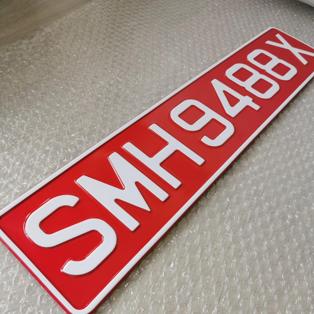 OPC Embossed Plate, Car Accessories, Car Plates on Carousell