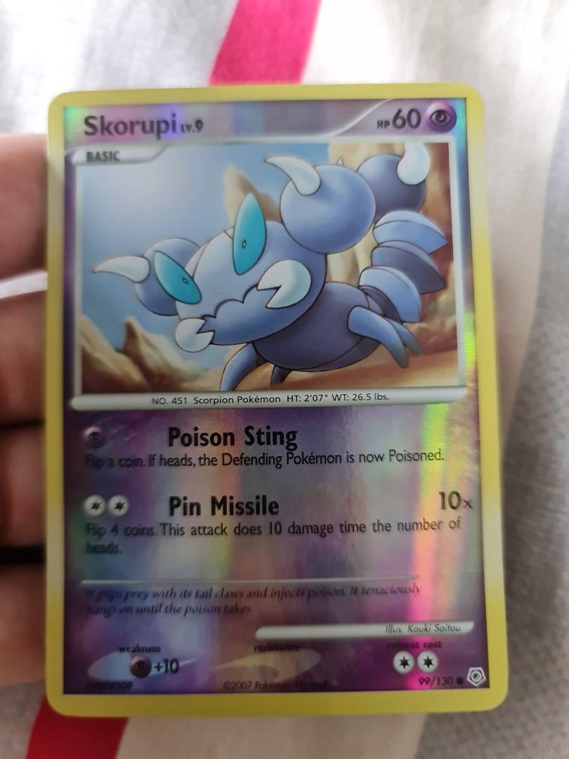 skorupi pokemon card - Sun & Moon - Unified Minds - Psychic Rarity Skorupi cards (Japanese TCG) 