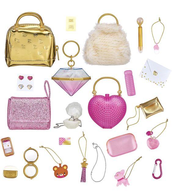 Real Littles Micro Handbag Collection - 5 Ultra-Luxe Mini Bags With 17+ Surprises & Real Diamond Ring