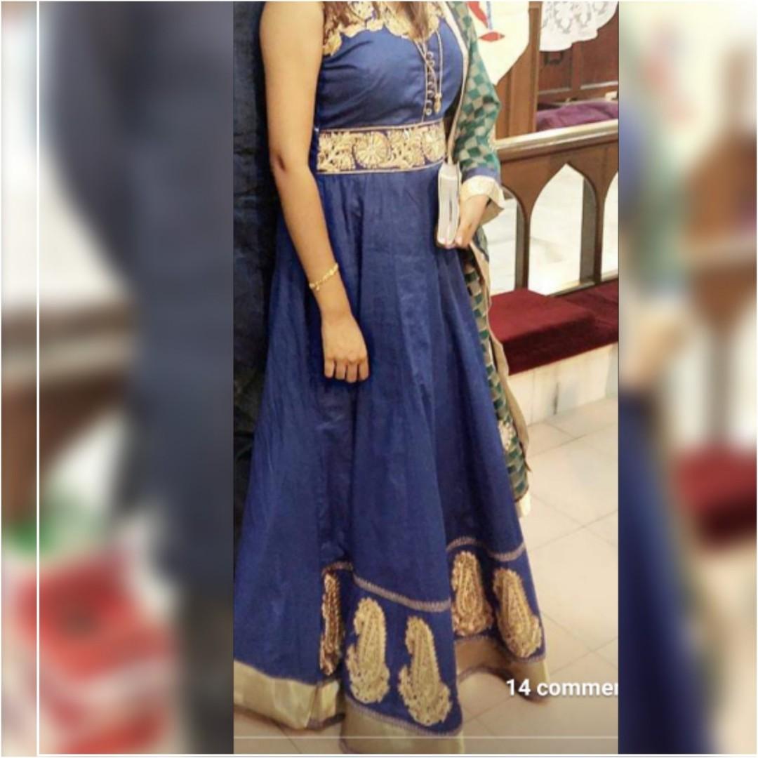 Royal blue suit sales punjabi