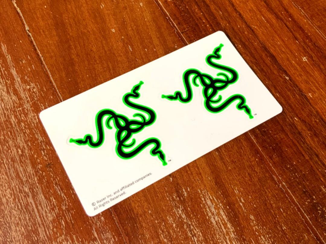 Razer transparent laptop stickers, Computers & Tech, Laptops