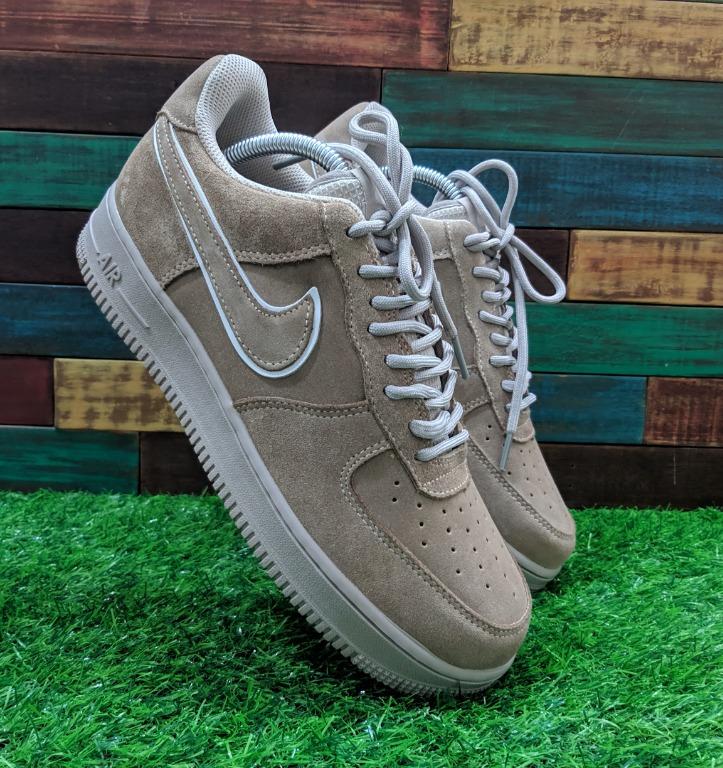 Nike Air Force 1 '07 LV8 Suede Men's Running Shoes Moon Particle/Moon  Particle aa1117-201
