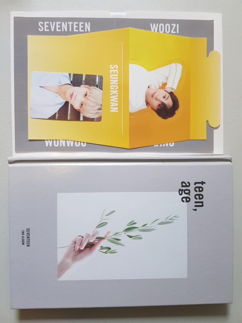 TEEN,AGE Photo Card SEVENTEEN DK Do Key White Ver Official PHOTOCARD 2nd Album 