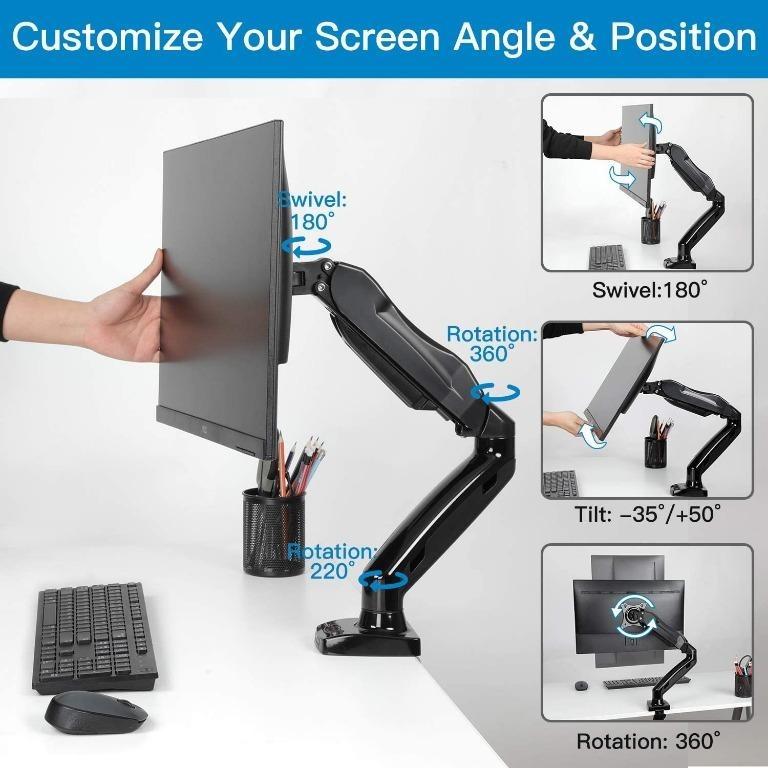 [SG READY STOCK] HUANUO HNSS6 Full Motion Desk Mount Single Monitor