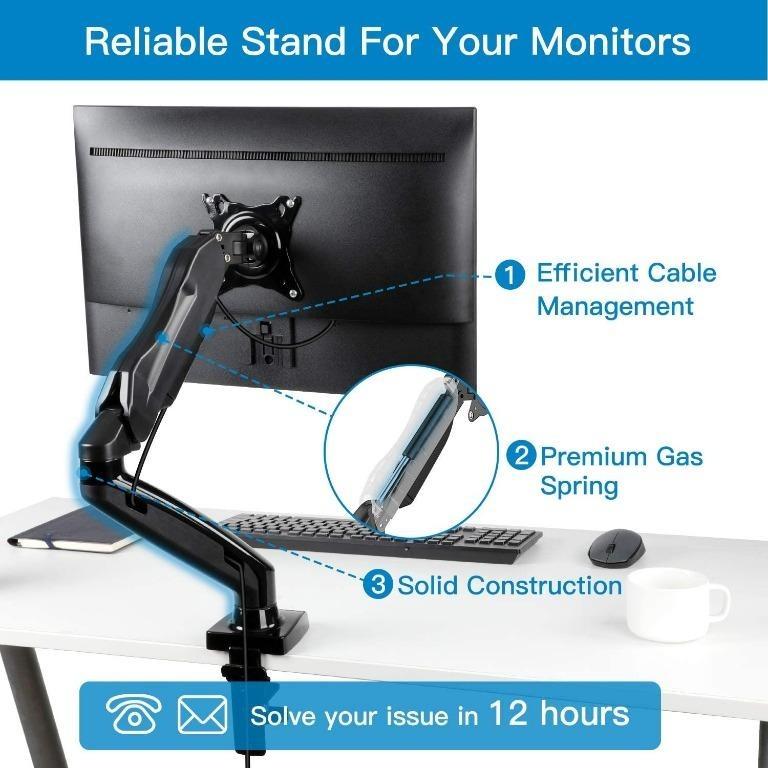 [SG READY STOCK] HUANUO HNSS6 Full Motion Desk Mount Single Monitor