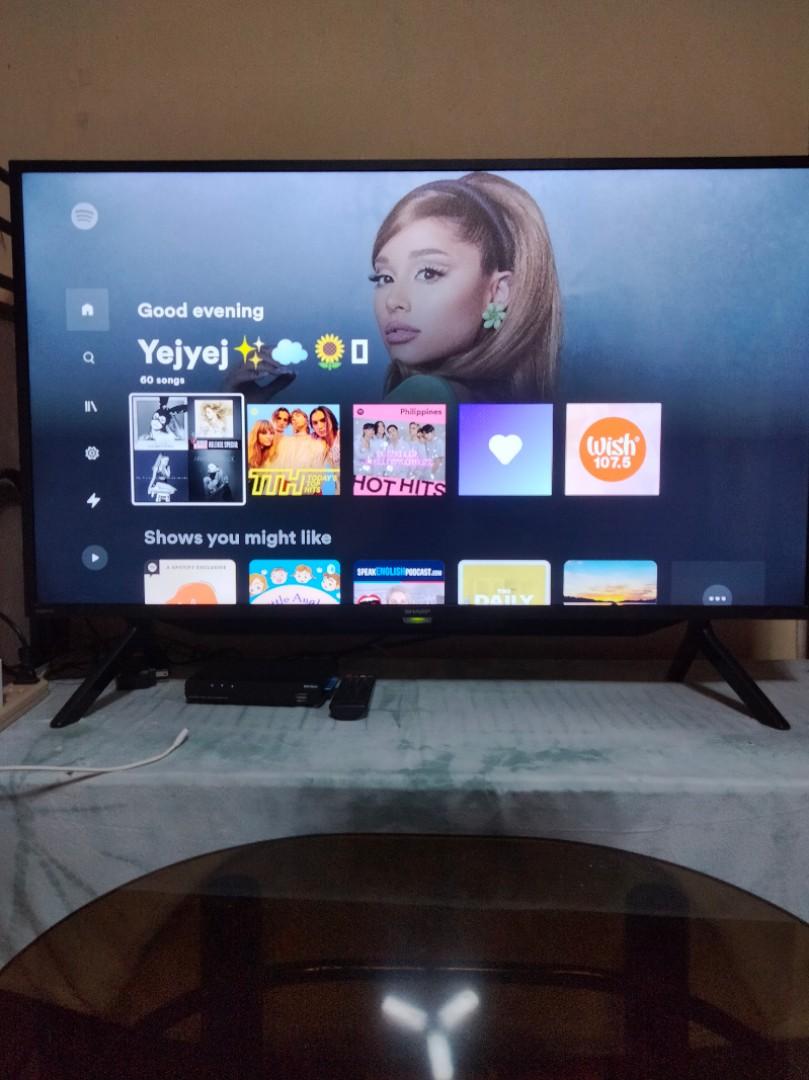 Sharp Aquos 42 Smart Tv Android Tv Home Appliances Tv Entertainment Media Streamers Hubs On Carousell