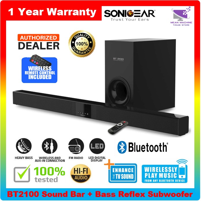 Sonicgear soundbar outlet bt2100 review