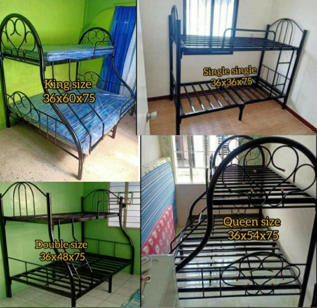 Steel Bed Frames / Double Deck Bed Frames, Furniture & Home Living