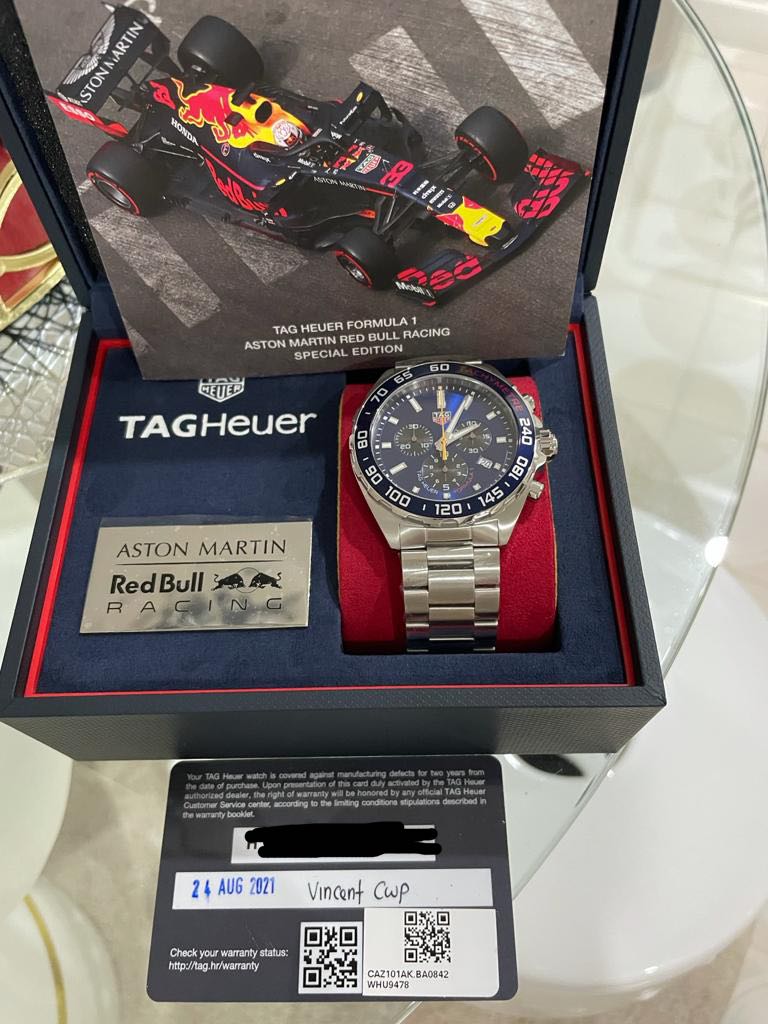 Tag heuer formula 1 aston martin red bull racing special edition 2021 deals
