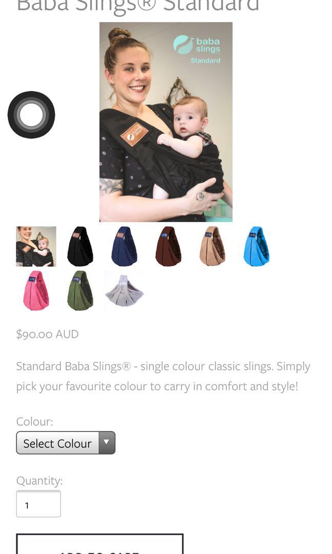 The Babasling Classic (Category: Carriers & Slings) located in Bacoor. Submitted by gkp14 (Listing ID 1113636099, Image 2). Description: Used twice. Nastock lang. Bpi/gcash/unionbank Pwde din shopee checkout .