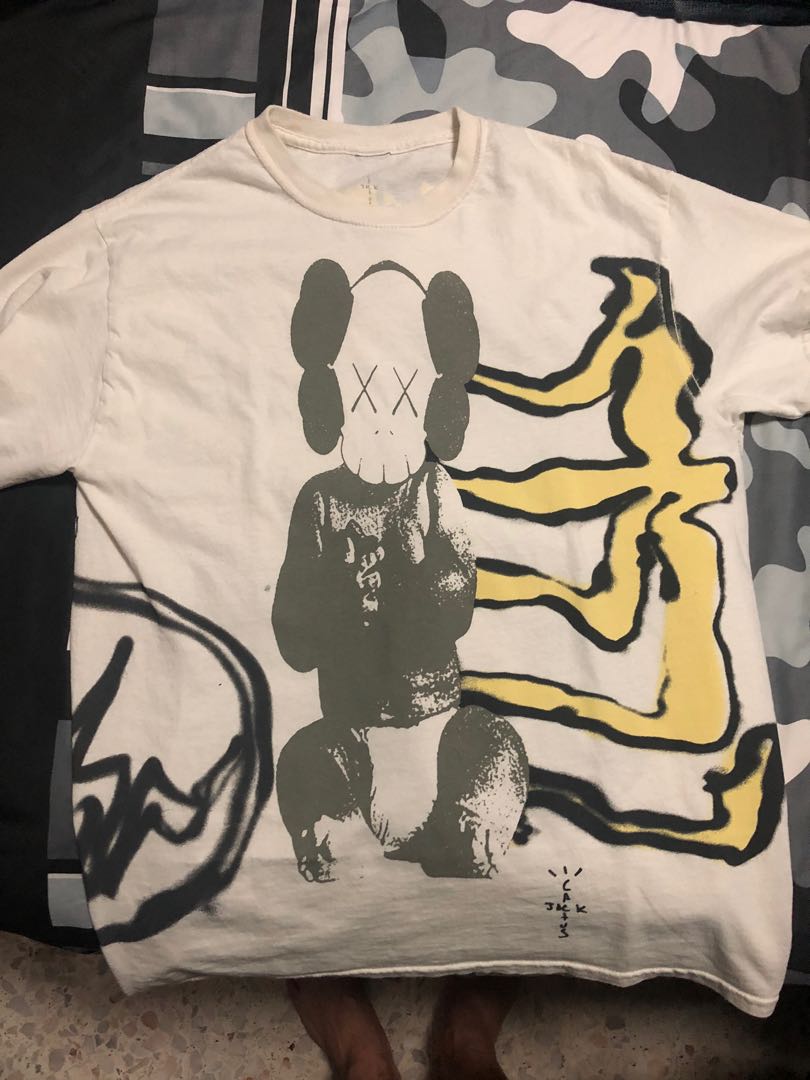 Travis Scott x kaws x fragment, Men's Fashion, Tops & Sets