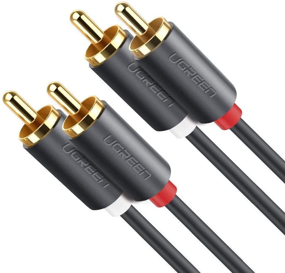 Premium 2RCA to 2 RCA Male To Male Dual Stereo Audio 5M Copper Core Cable Lead 