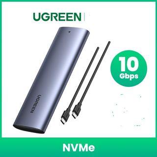 [with Freebie] UGREEN SSD Case 10Gbps NVMe M.2 SSD Case for PCIe SATA to USB SSD Case for External Hard Drive M-Key & B-Key M2 SSD Case