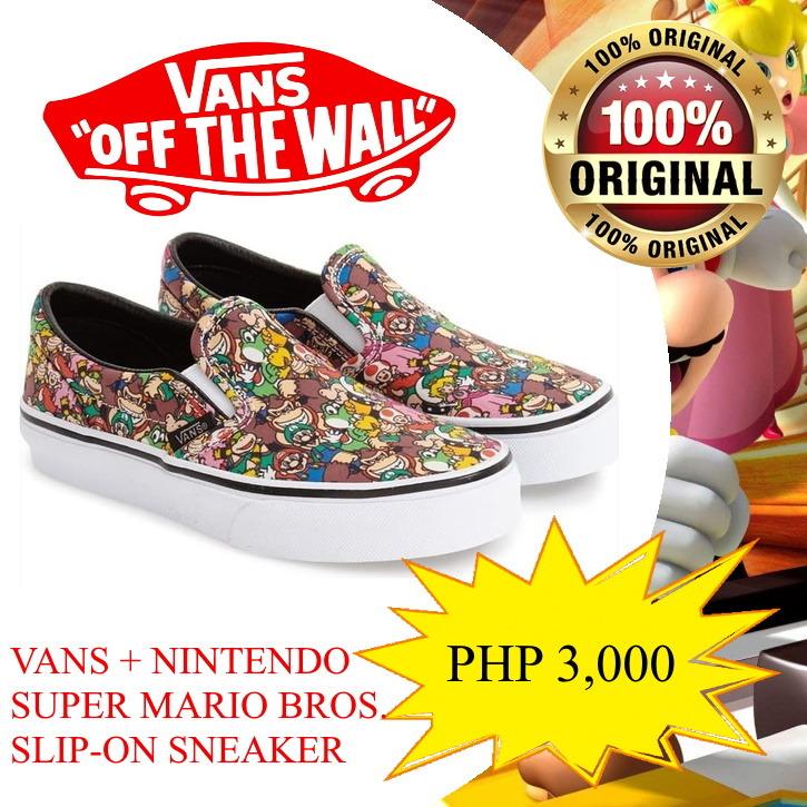 mario vans slip on